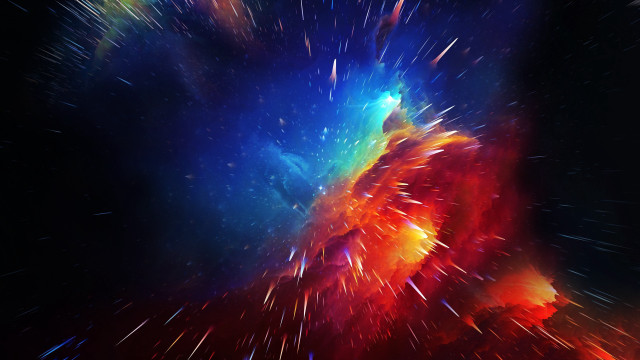 Colorful explosion stars dust space free wallpaper for desktop - medium preview image
