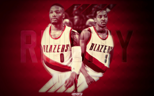Basketball players blazers uniforms number free wallpaper for desktop - medium preview image