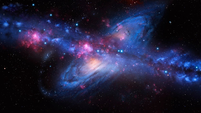 Colorful galaxy stars dust space free wallpaper for desktop - medium preview image