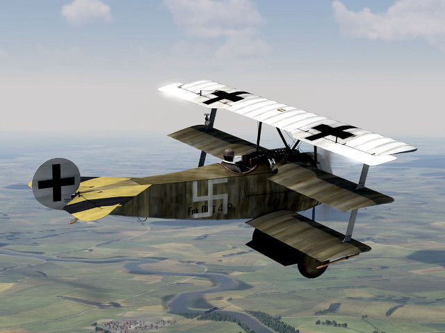 Small airplane green countryside blue free wallpaper for desktop - medium preview image