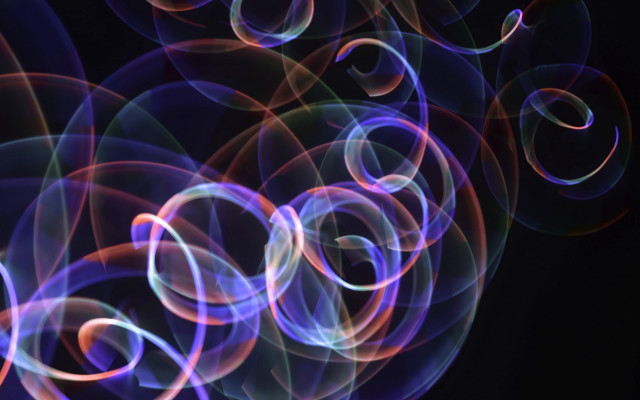 Bubbles air black blue volumetric free wallpaper for desktop - medium preview image