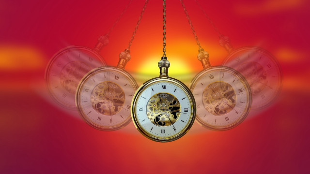 Clock chain gear tower 3d free wallpaper for desktop - medium preview image