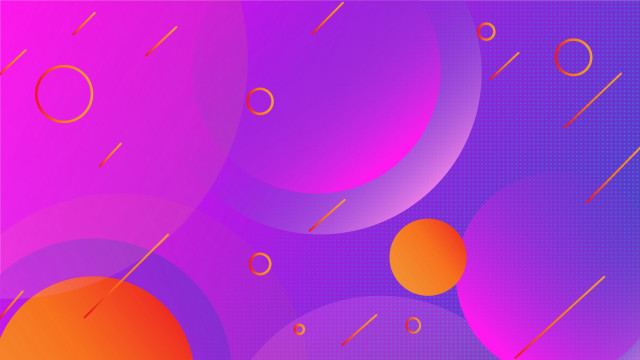 Purple orange background circles lines free wallpaper for desktop - medium preview image
