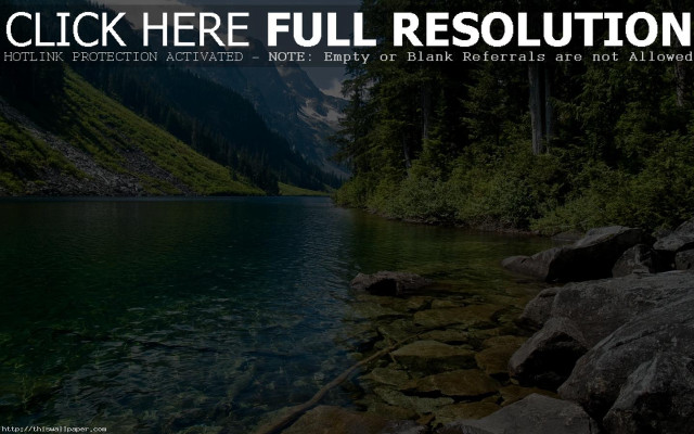 Lake trees rocks nature matte free wallpaper for desktop - medium preview image