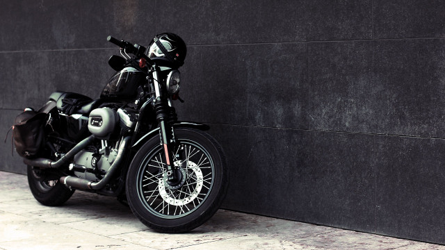 Motorcycle helmet night starry sky free wallpaper for desktop - medium preview image