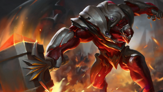 Demonic sword fire background epic free wallpaper for desktop - medium preview image