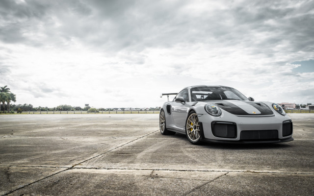 White sports car cloudy sky #9 free wallpaper for desktop - medium preview image