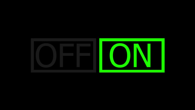 Black green logo off neon free wallpaper for desktop - medium preview image