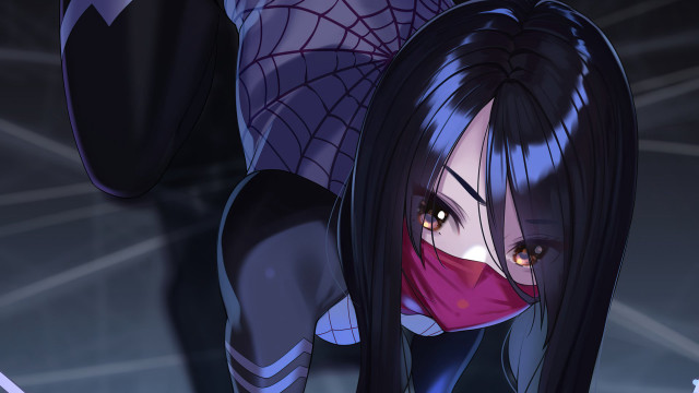 Woman sword spider ninja giantess free wallpaper for desktop - medium preview image