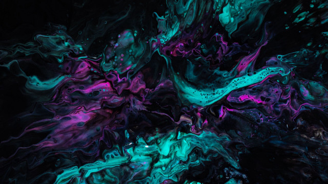 Colorful abstract purple black green free wallpaper for desktop - medium preview image