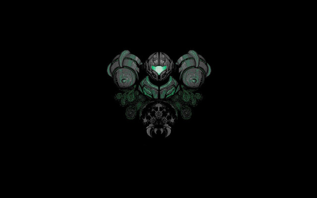 Black green halo epsylon armor free wallpaper for desktop - medium preview image