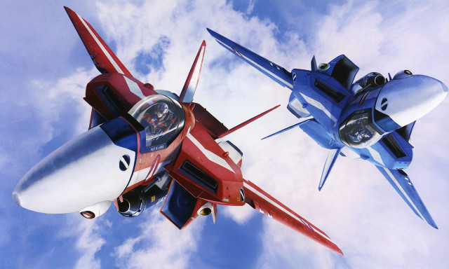 Red white plane blue plane free wallpaper for desktop - medium preview image