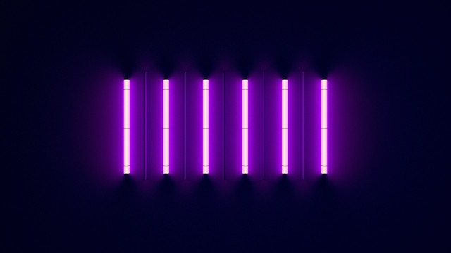 Purple neon light dark room free wallpaper for desktop - medium preview image
