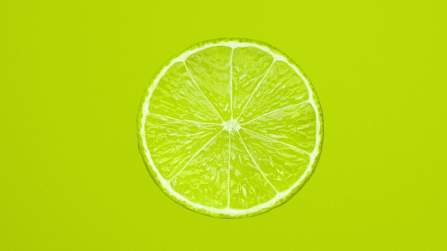 Lime slice green background white free wallpaper for desktop - medium preview image