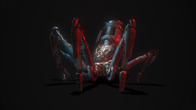 Spider man red black suit free wallpaper for desktop - medium preview image