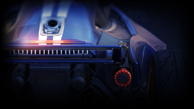 Car engine closeup light blue free wallpaper for desktop - medium preview image