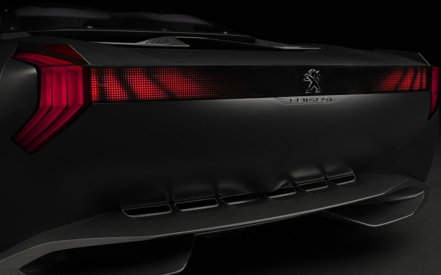 Black sports car rear red free wallpaper for desktop - medium preview image