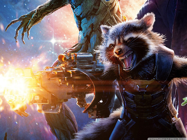 Rocket raccoon man space suit free wallpaper for desktop - medium preview image