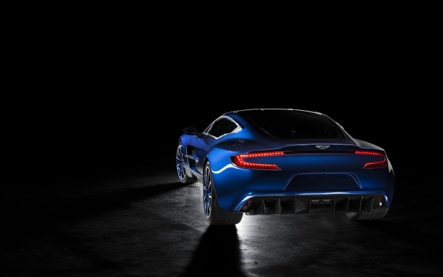 Blue sports car spotlight digital free wallpaper for desktop - medium preview image