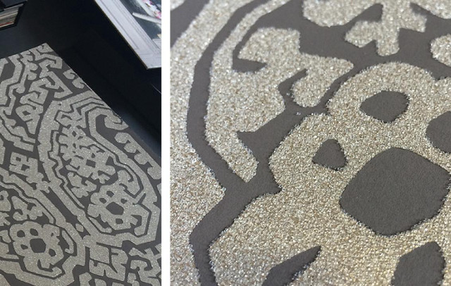 Carpet design rug dog concrete free wallpaper for desktop - medium preview image