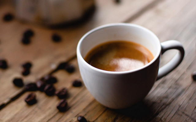 Coffee beans grinder hyperrealism closeup free wallpaper for desktop - medium preview image