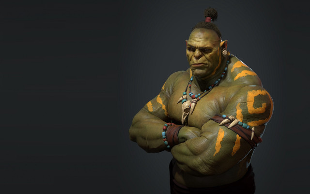 Muscular old man crossed arms free wallpaper for desktop - medium preview image