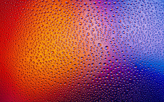 Rainbow water drops macro girl free wallpaper for desktop - medium preview image