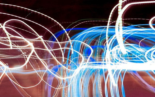 Blurry streetlight abstract electricity lighting free wallpaper for desktop - medium preview image