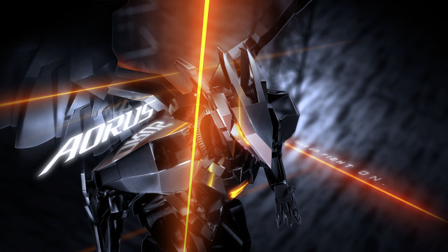 Futuristic robot laser background cybernetics free wallpaper for desktop - medium preview image