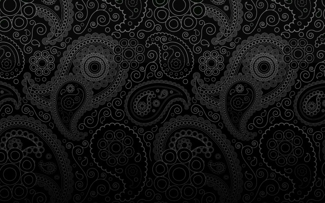 Black white paisley pattern background #3 free wallpaper for desktop - medium preview image