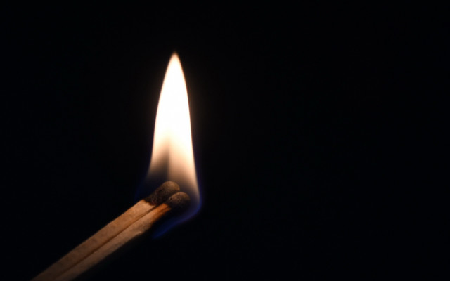 Matchstick lit dark symbolism macro free wallpaper for desktop - medium preview image