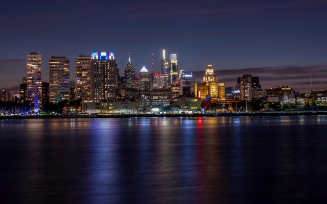 Tokyo cityscape night reflection lights #2 free wallpaper for desktop - medium preview image