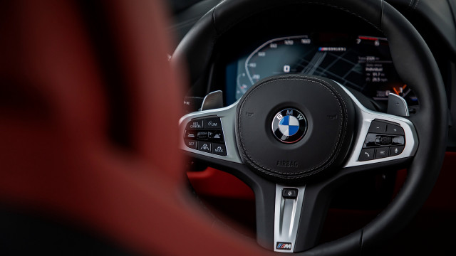 Car dashboard red leather black #2 free wallpaper for desktop - medium preview image