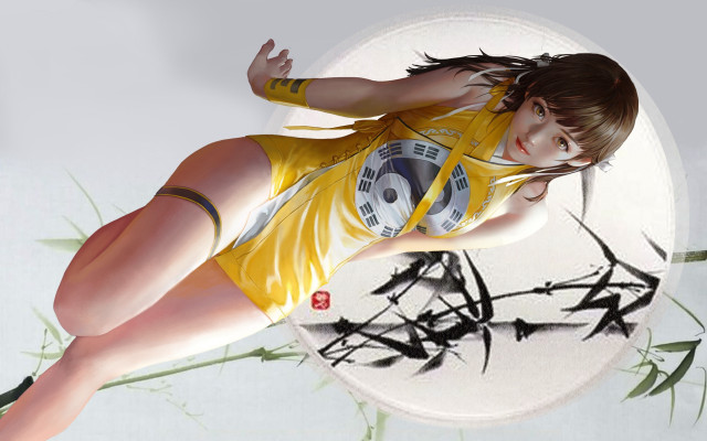 Woman flying tennis ball tennis free wallpaper for desktop - medium preview image