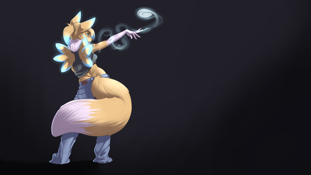 Cartoon character big tail free wallpaper for desktop - medium preview image