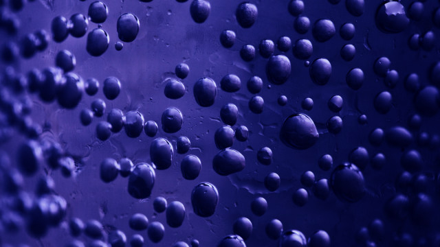 Water droplets window purple blue free wallpaper for desktop - medium preview image