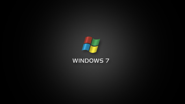 Windows7 logo black background multiple free wallpaper for desktop - medium preview image