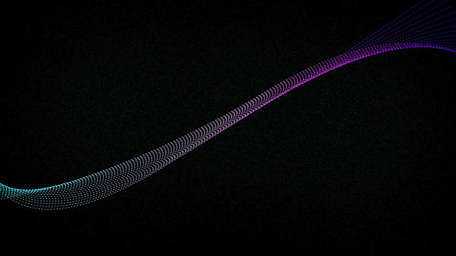 Black wave colorful lines top free wallpaper for desktop - medium preview image
