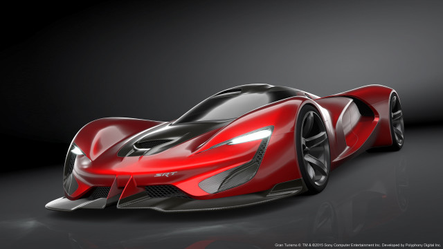 Red sports car dark room #14 free wallpaper for desktop - medium preview image