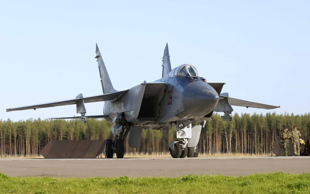 Fighter jet runway forest sunny free wallpaper for desktop - medium preview image