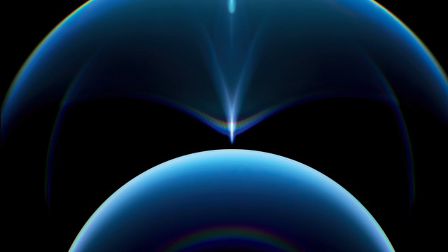 Blue black swirl center mandelbrot free wallpaper for desktop - medium preview image