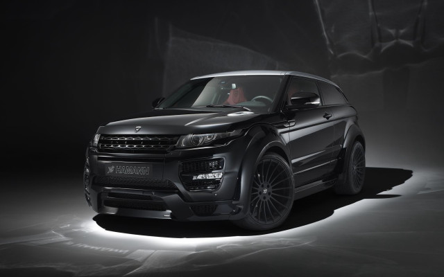 Black range rover dark room free wallpaper for desktop - medium preview image