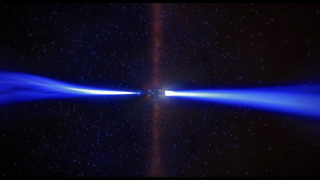 Blue light beam ufo stars free wallpaper for desktop - medium preview image