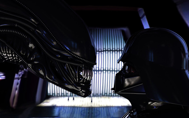 Helmet alien darkroom light space free wallpaper for desktop - medium preview image