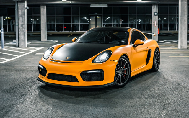 Yellow sports car black roof free wallpaper for desktop - medium preview image
