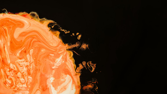 Orange black material fire autumn free wallpaper for desktop - medium preview image