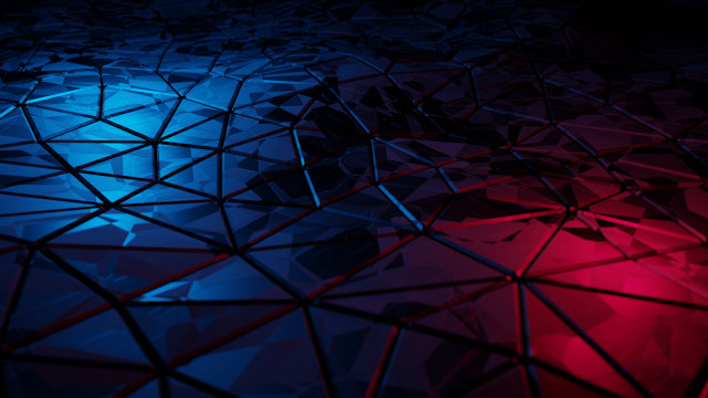 Red blue triangles lines blue free wallpaper for desktop - medium preview image