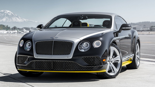 Black yellow bentley mountains road free wallpaper for desktop - medium preview image