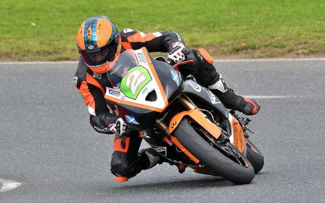 Motorcycle rider race track helmet #2 free wallpaper for desktop - medium preview image