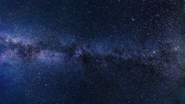 Night sky stars blue horizon free wallpaper for desktop - medium preview image